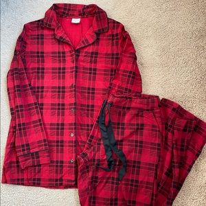 Soma Red Plaid Pajama Set, Medium